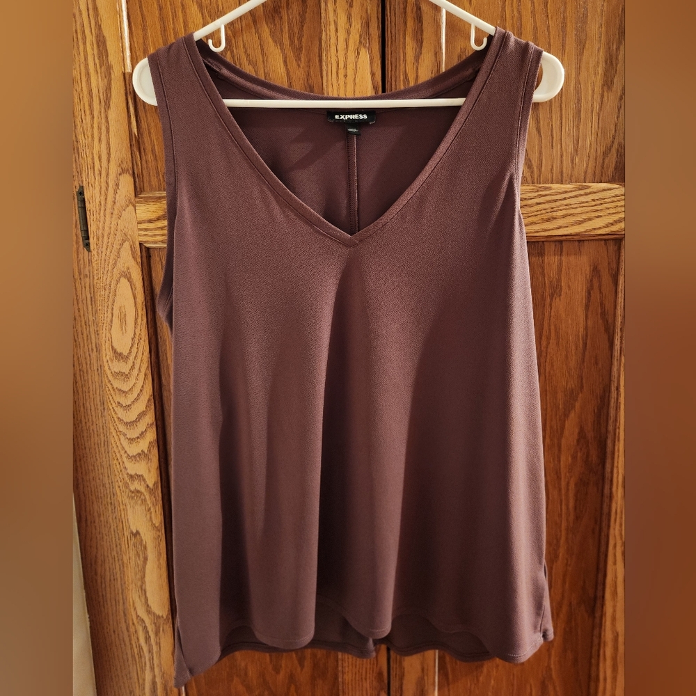 Express Mauve Sleeveless Top